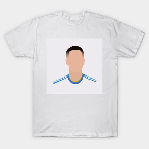 Eden Hazard Minimalistic Face Art T-Shirt by GotchaFace